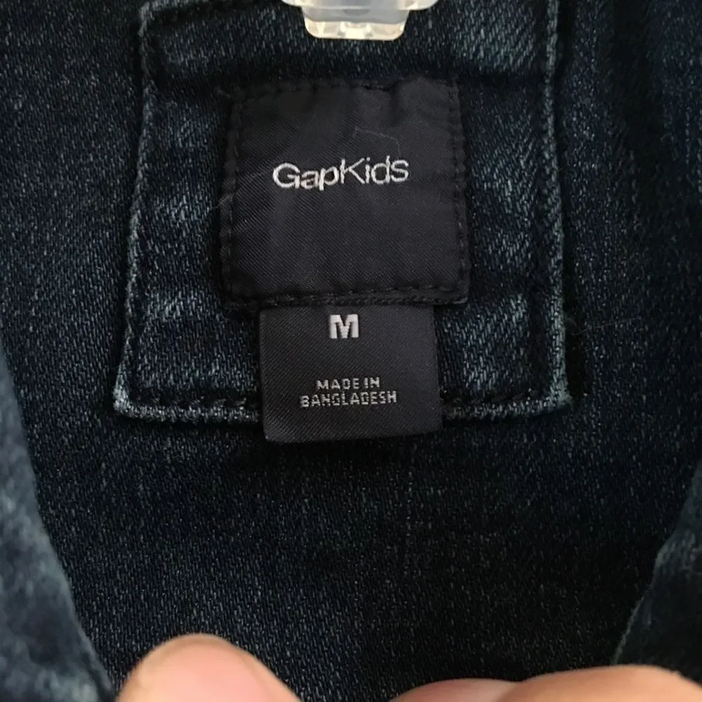 ‎Gap Kids snap front denim jean jacket unisex M